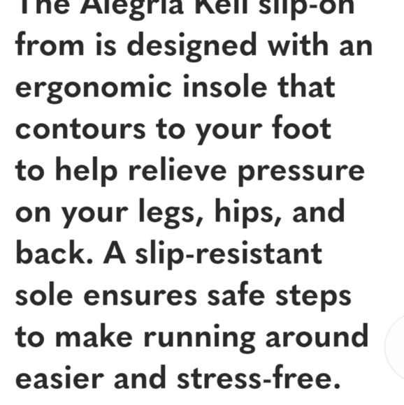 Alegria KEL-431 Work Slip-On Shoe Black Damask Floral Size 39 ( 8.5 - Picture 10 of 13